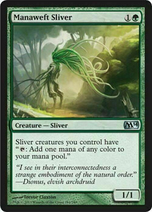 Manaweft Sliver ~ Magic 2014 [ Excellent ] [ Magic MTG ]