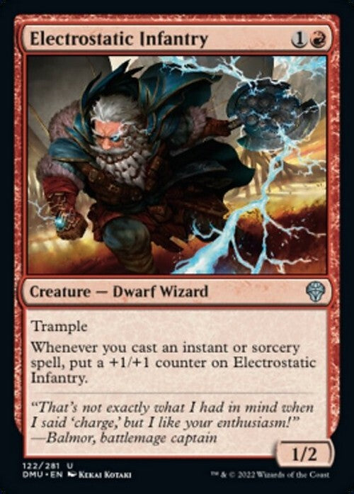 Electrostatic Infantry ~ Dominaria United [ NearMint ] [ Magic MTG ] - London Magic Traders Ltd