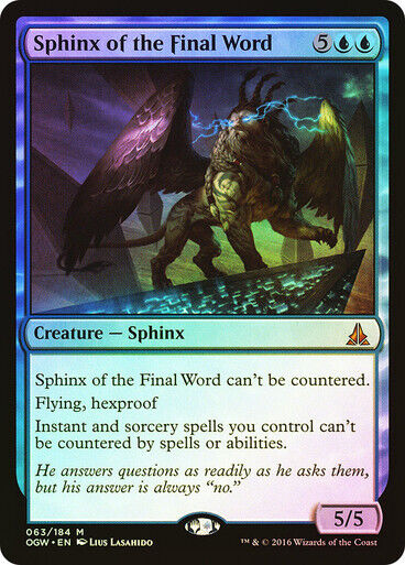 FOIL Sphinx of the Final Word ~ Oath of the Gatewatch [ NM ] [ Magic MTG ]