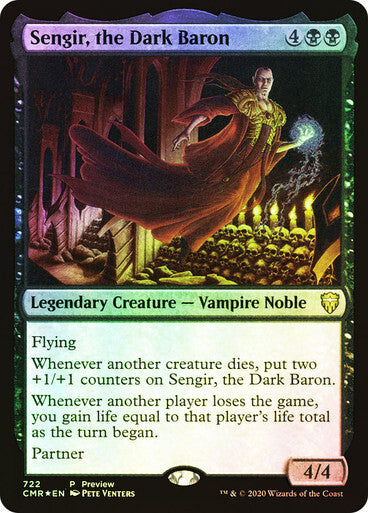 FOIL Sengir, the Dark Baron ~ Prerelease Commander Legends 1 [ NM ] [ MTG ]