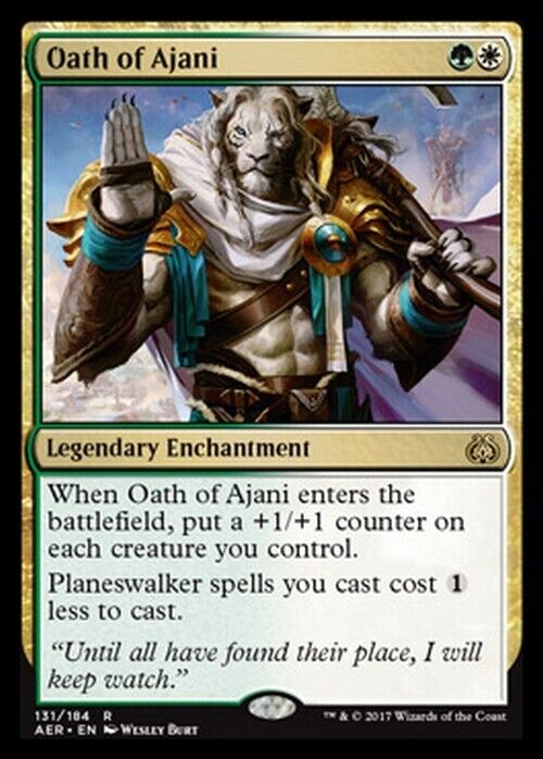 Oath of Ajani ~ Aether Revolt [ Excellent ] [ Magic MTG ]