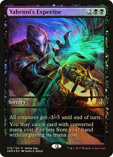 FOIL Yahenni's Expertise ~ Game Day Aether Revolt [ Excellent ] [ Magic MTG ]