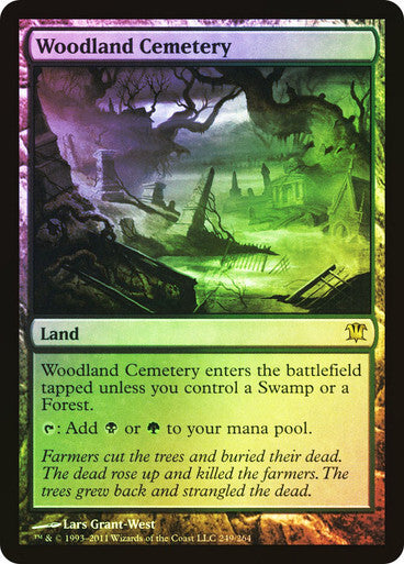 FOIL Woodland Cemetery ~ Innistrad [ NearMint ] [ Magic MTG ]