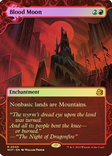 FOIL Blood Moon ~ Wilds of Eldraine: Enchanting Tales [ NM ] [ Magic MTG ]