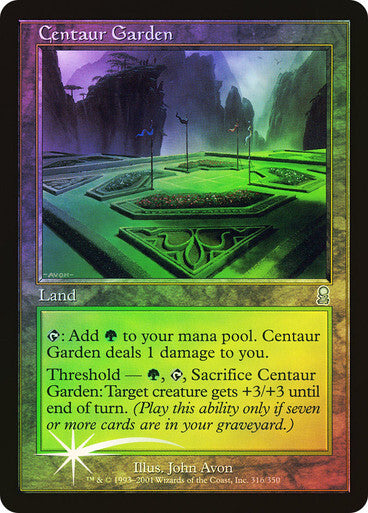 FOIL Centaur Garden ~ Odyssey [ Excellent ] [ Magic MTG ]
