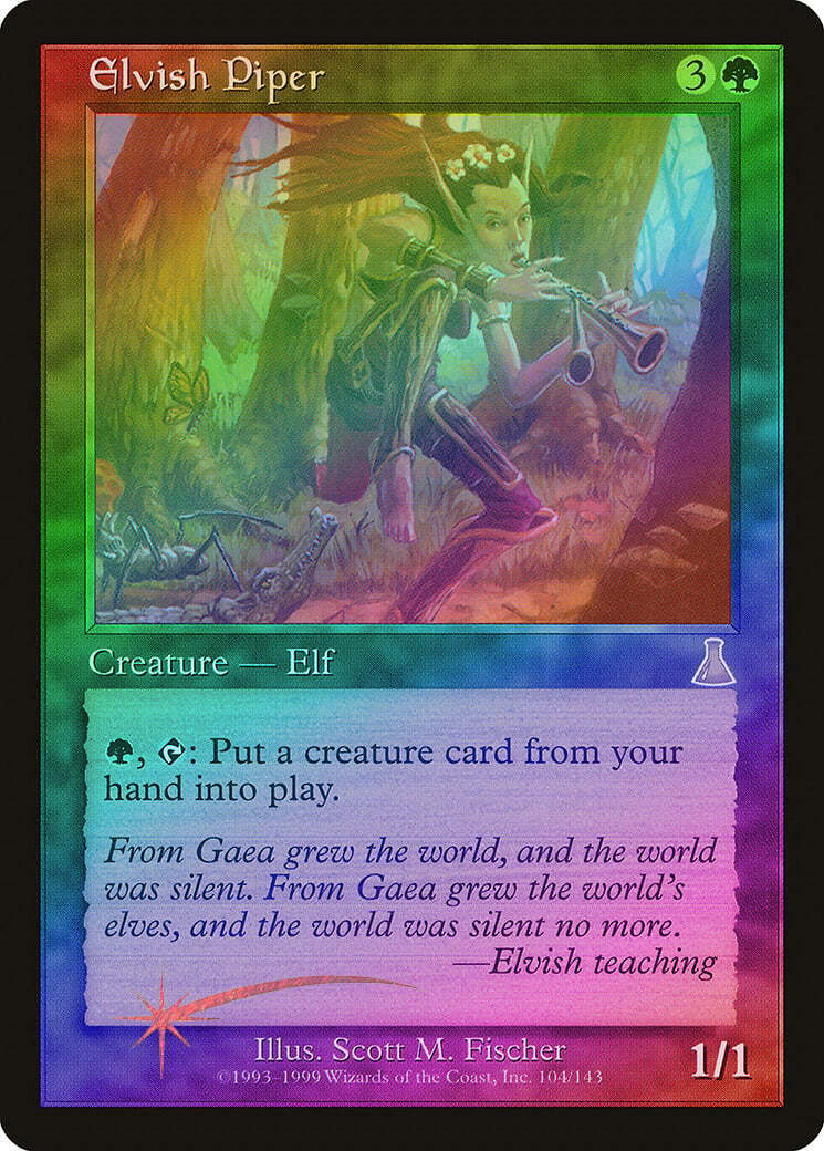 FOIL Elvish Piper ~ Urza's Destiny [ NearMint ] [ Magic MTG ]