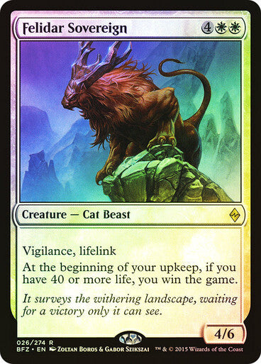 FOIL Felidar Sovereign ~ Battle for Zendikar [ NearMint ] [ Magic MTG ]