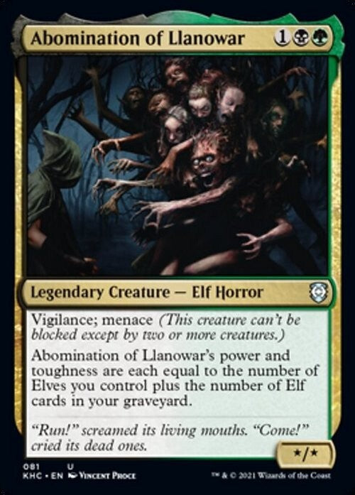 Abomination of Llanowar ~ Commander: Kaldheim [ NearMint ] [ Magic MTG ]