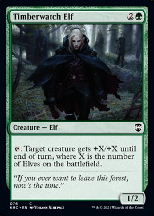 Timberwatch Elf ~ Commander: Kaldheim [ NearMint ] [ Magic MTG ]