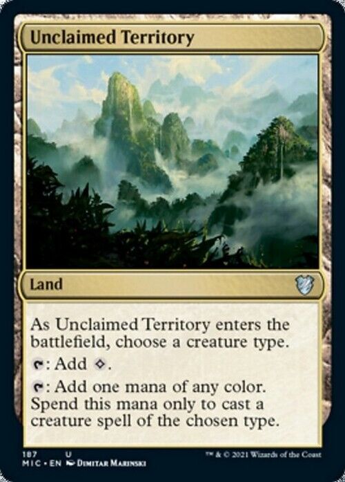 Unclaimed Territory ~ Commander: Midnight Hunt [ NearMint ] [ Magic MTG ]