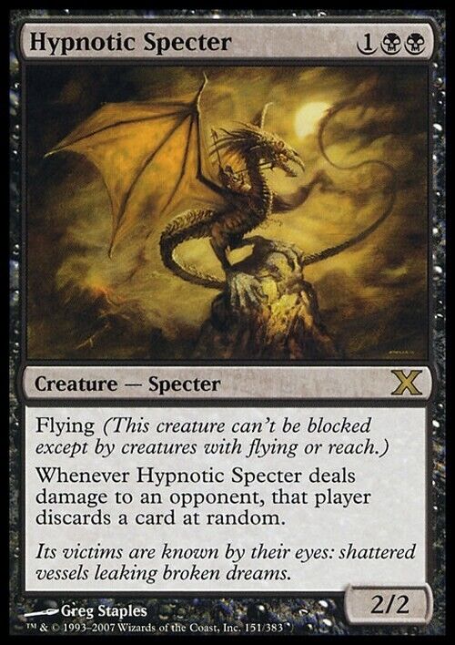 Hypnotic Specter ~ Tenth Edition [ Excellent ] [ Magic MTG ]