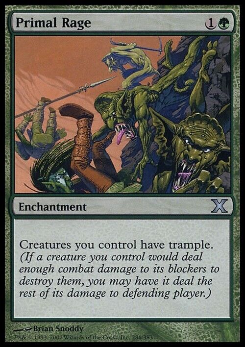 Primal Rage ~ Tenth Edition [ Excellent ] [ Magic MTG ]