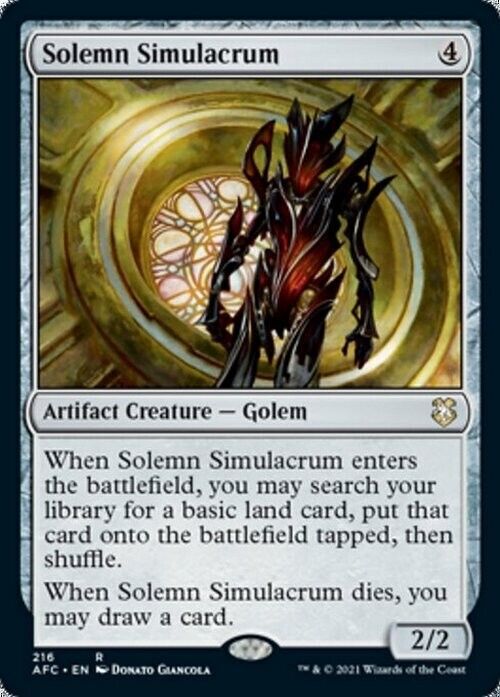 Solemn Simulacrum ~ Commander: Adventures in the Forgotten Realms [ NM ] [ MTG ]