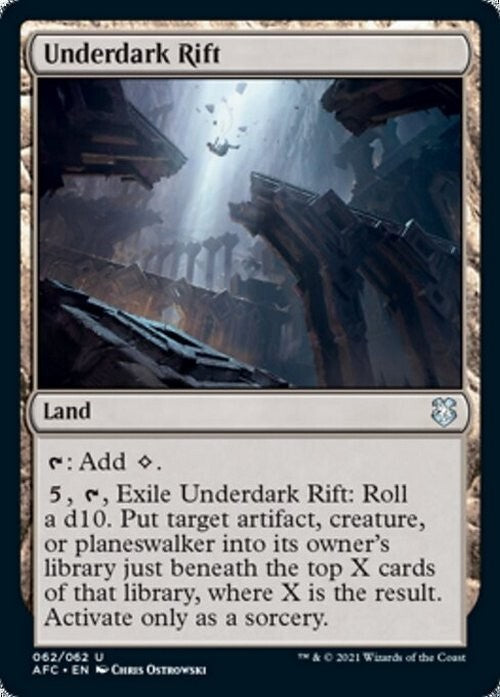 Underdark Rift ~ Commander: Adventures in the Forgotten Realms [ NM ] [ MTG ]