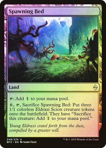 FOIL Spawning Bed ~ Battle for Zendikar [ Excellent ] [ Magic MTG ]