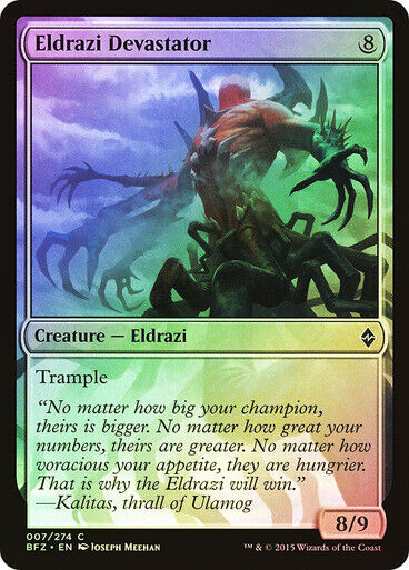 FOIL Eldrazi Devastator ~ Battle for Zendikar [ Excellent ] [ Magic MTG ]