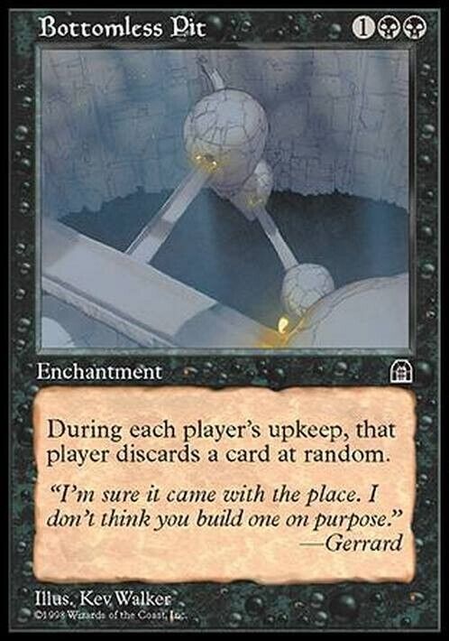 Bottomless Pit ~ Stronghold [ PLAYED ] [ Magic MTG ]
