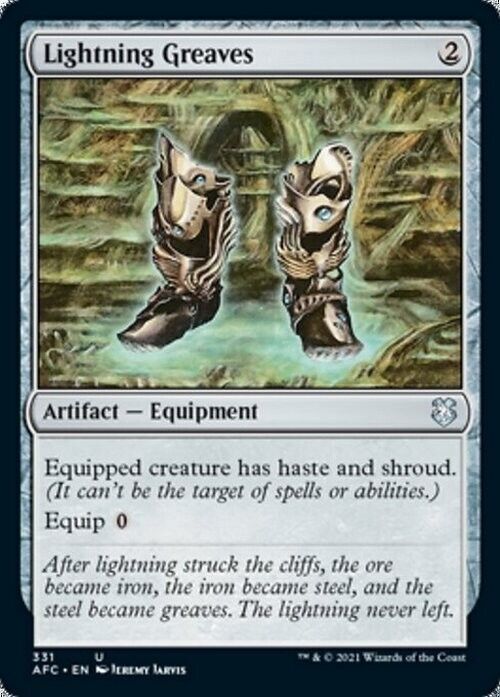 Lightning Greaves ~ Commander: Adventures in the Forgotten Realms [ NM ] [ MTG ]