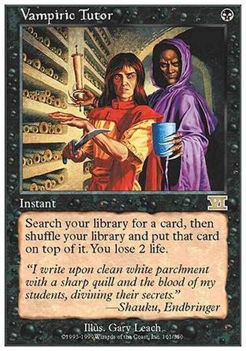 Vampiric Tutor ~ Sixth Edition [ MODERATELY PLAYED ] [ Magic MTG ]