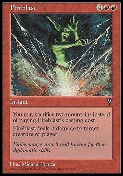 Fireblast ~ Visions [ Excellent ] [ Magic MTG ]