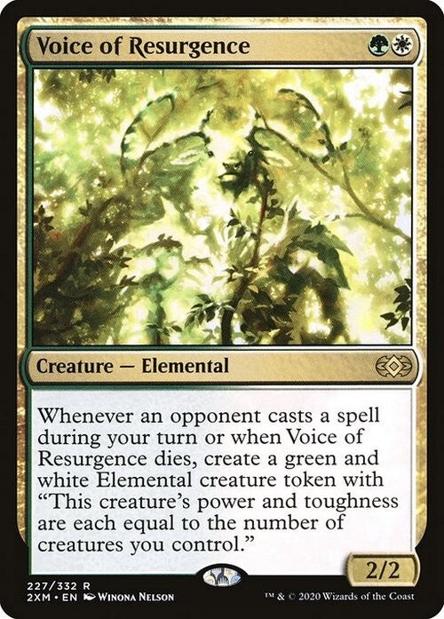 Voice of Resurgence ~ Double Masters [ PLAYED ] [ Magic MTG ]
