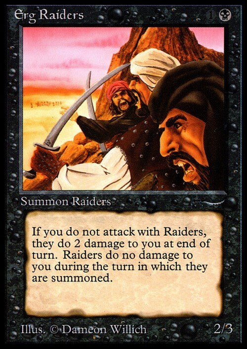 Erg Raiders (Version 1) ~ Arabian Nights [ NearMint ] [ Magic MTG ] - London Magic Traders Ltd