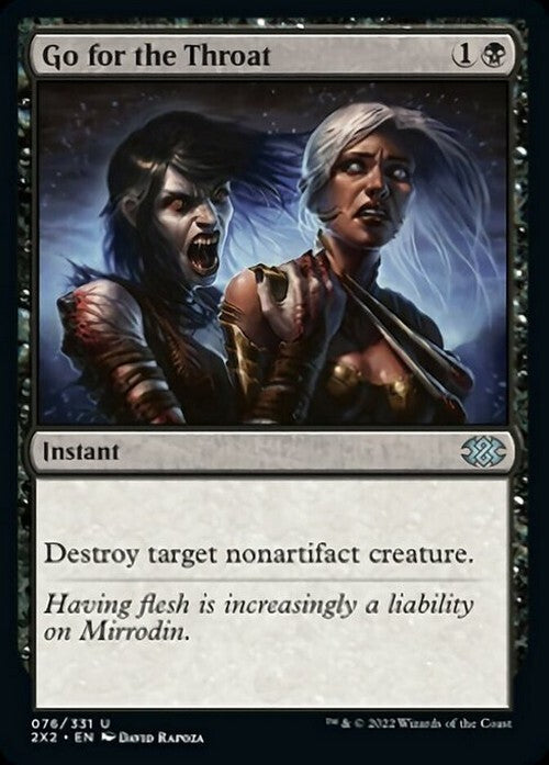 Go for the Throat ~ Double Masters 2022 [ NearMint ] [ Magic MTG ]
