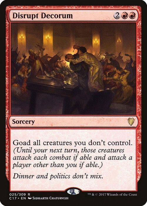 Disrupt Decorum ~ Commander 2017 [ Excellent ] [ Magic MTG ]