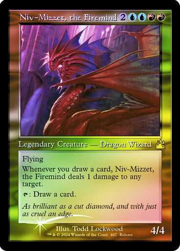 FOIL Niv-Mizzet, the Firemind ~ Ravnica Remastered [ Excellent ] [ Magic MTG ] - London Magic Traders Ltd