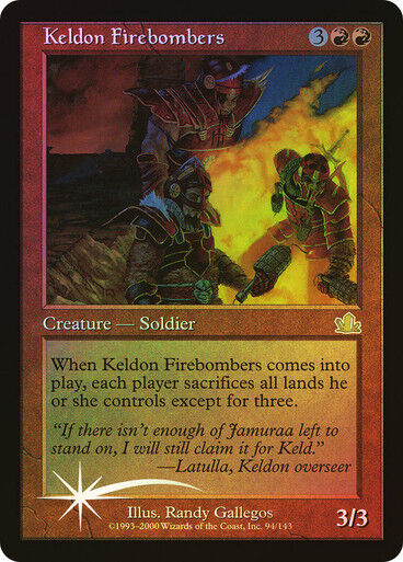 FOIL Keldon Firebombers ~ Prophecy [ Excellent ] [ Magic MTG ]