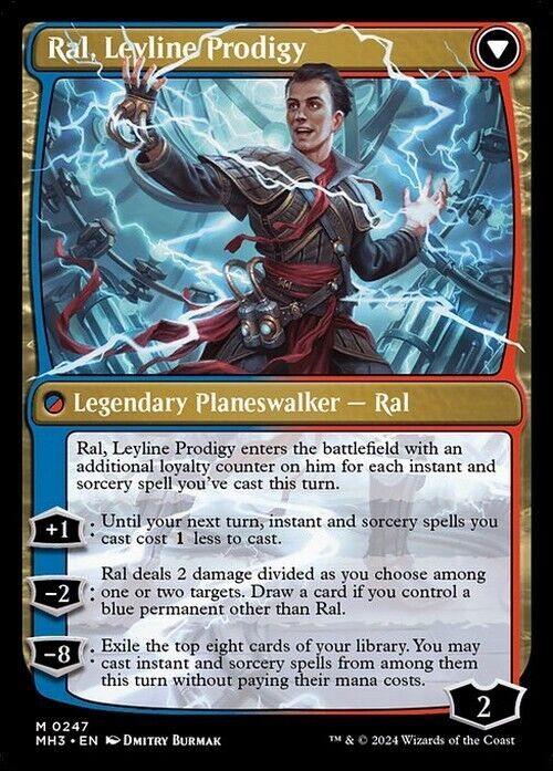 Ral, Monsoon Mage / Leyline Prodigy ~ Modern Horizons 3 [ EX ] [ Magic MTG ]