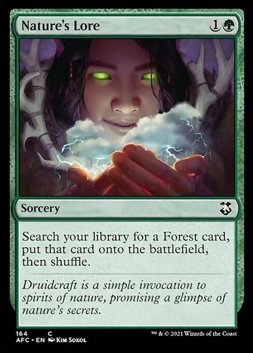 Nature's Lore ~ Commander: Adventures in the Forgotten Realms [ NM ] [ MTG ]