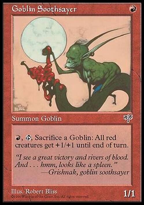 Goblin Soothsayer ~ Mirage [ PLAYED ] [ Magic MTG ]