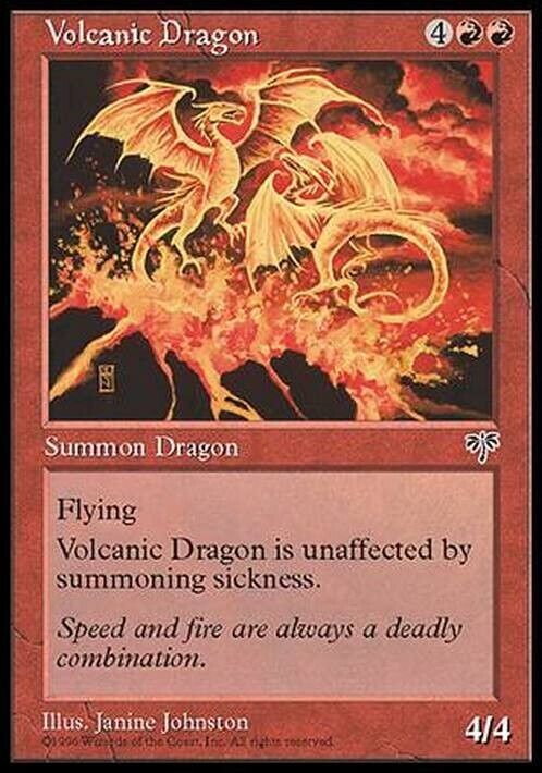 Volcanic Dragon ~ Mirage [ Excellent ] [ Magic MTG ]