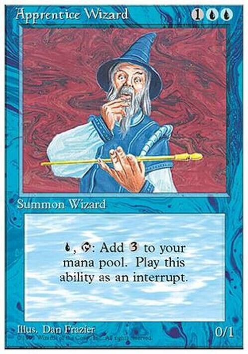 Apprentice Wizard ~ Fourth Edition [ Excellent ] [ Magic MTG ]