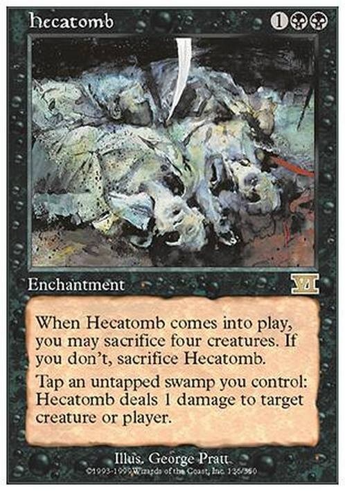 Hecatomb ~ Sixth Edition [ Excellent ] [ Magic MTG ]