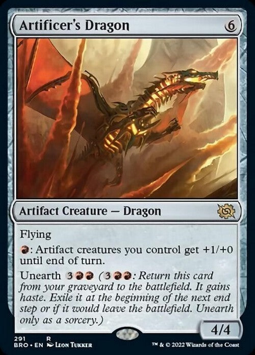 Artificer's Dragon ~ The Brothers' War [ NearMint ] [ Magic MTG ]