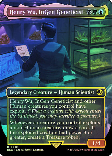 FOIL Henry Wu, InGen Geneticist  ~ Universes Beyond: Jurassic World [ NM ]