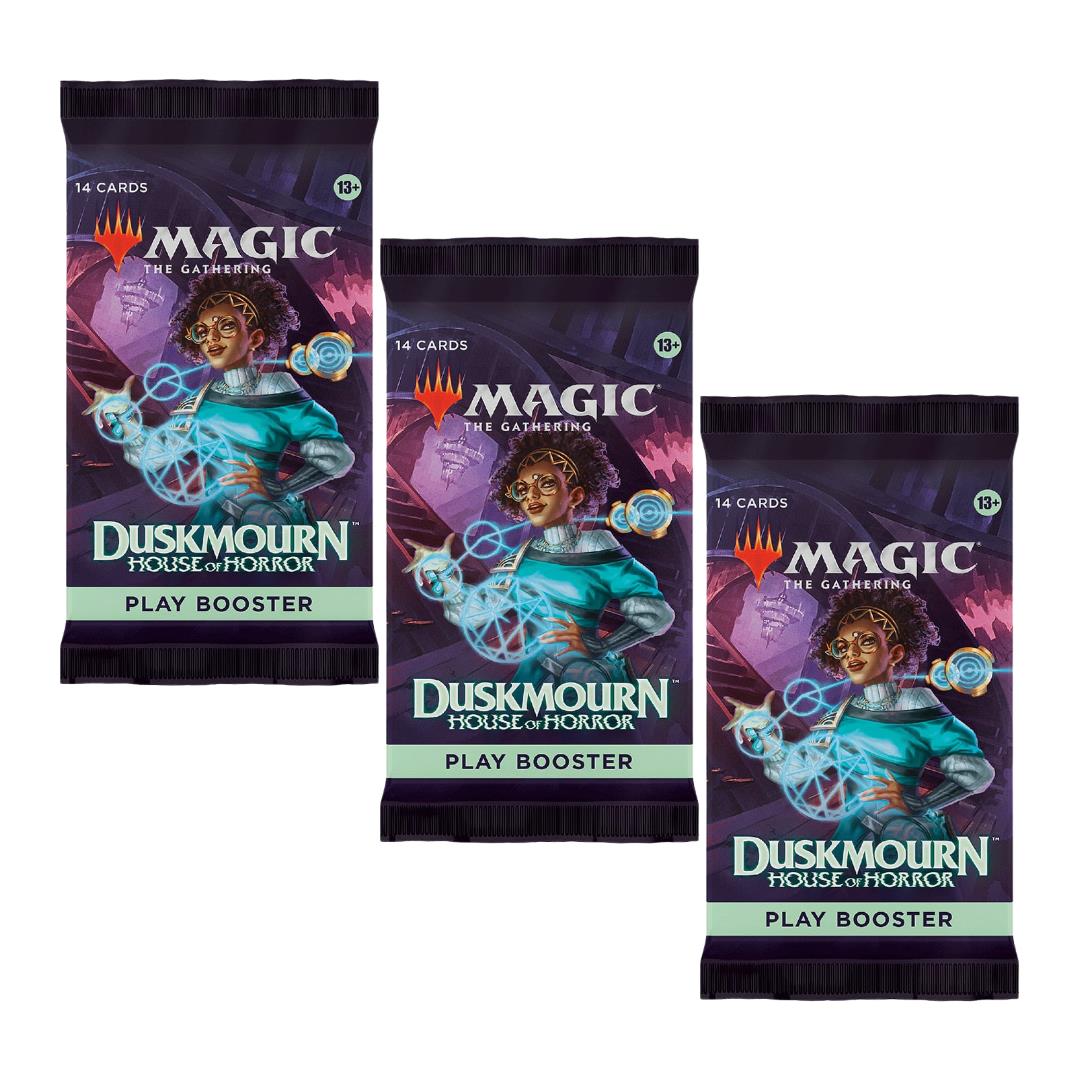 3 x Play Booster Pack ~ Duskmourn ~ Magic MTG Sealed