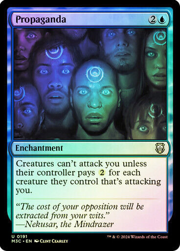 RIPPLE FOIL Propaganda ~ Commander: Modern Horizons 3 [ NM ] [ MTG ]