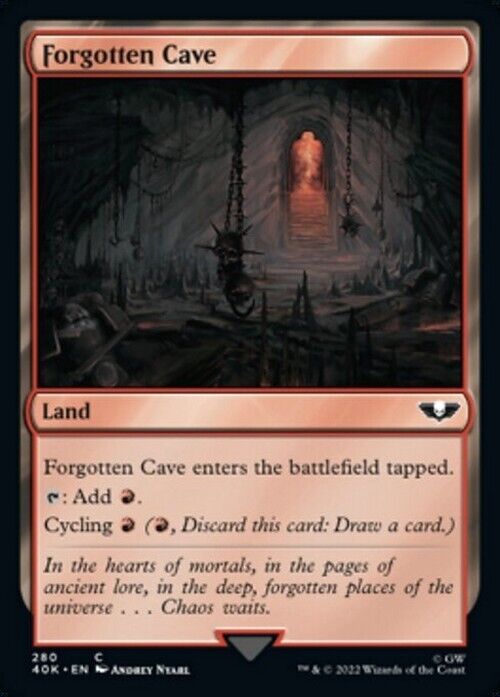 Forgotten Cave ~ Commander: Warhammer 40,000 [ NearMint ] [ Magic MTG ]