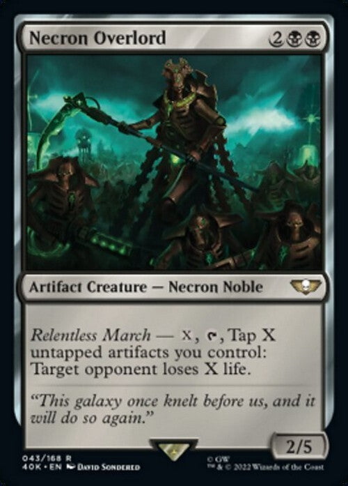 Necron Overlord ~ Commander: Warhammer 40,000 [ NearMint ] [ Magic MTG ]