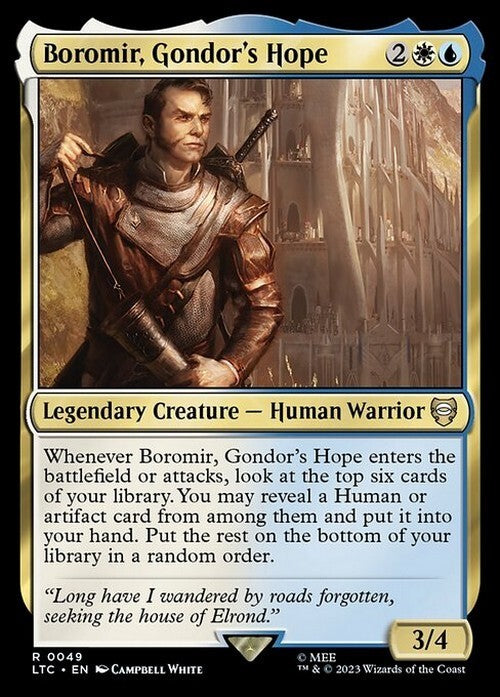 Boromir, Gondor's Hope ~ Commander: The Lord of the Rings [ NM ] [ Magic MTG ]