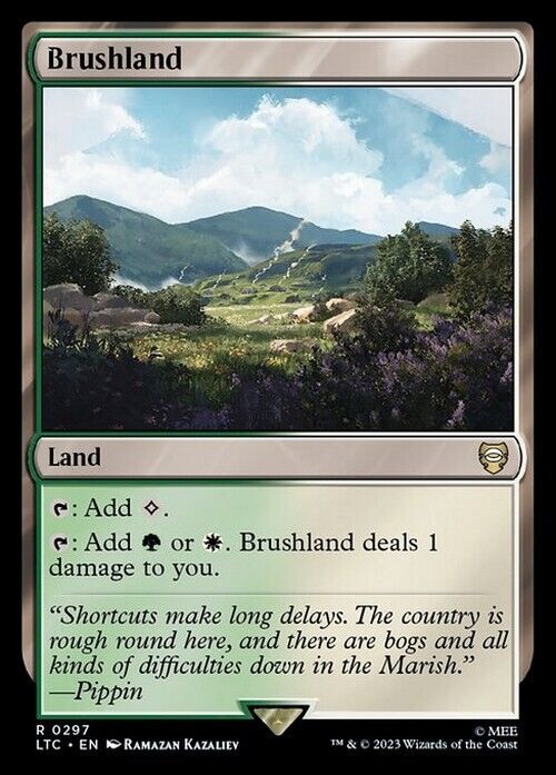 Brushland ~ Commander: The Lord of the Rings [ NM ] [ Magic MTG ]