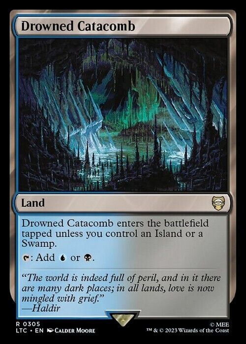 Drowned Catacomb ~ Commander: The Lord of the Rings [ NM ] [ Magic MTG ]