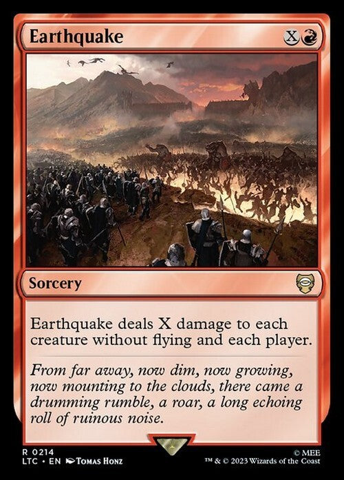 Earthquake ~ Commander: The Lord of the Rings [ NM ] [ Magic MTG ]