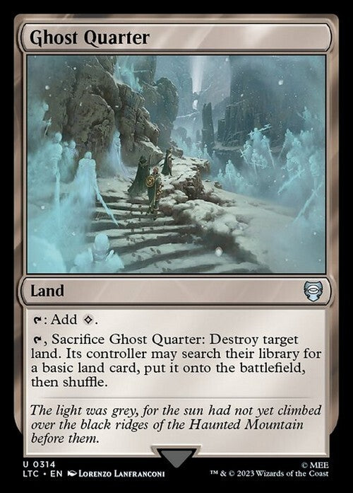 Ghost Quarter ~ Commander: The Lord of the Rings [ NM ] [ Magic MTG ] - London Magic Traders Ltd