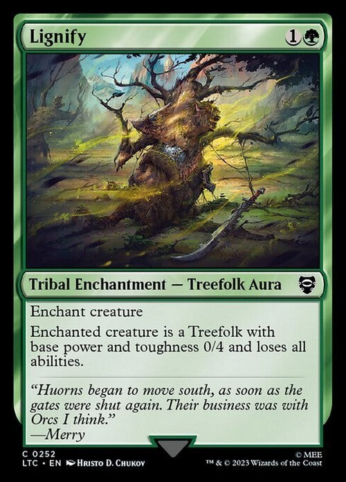 Lignify ~ Commander: The Lord of the Rings [ NM ] [ Magic MTG ]
