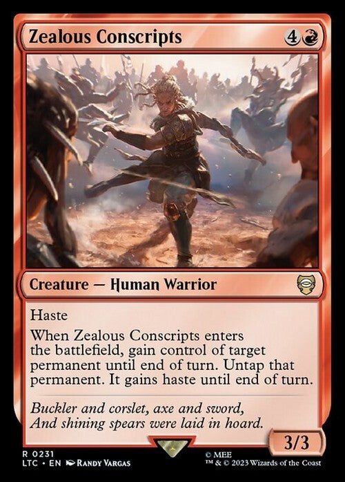 Zealous Conscripts ~ Commander: The Lord of the Rings [ NM ] [ Magic MTG ]