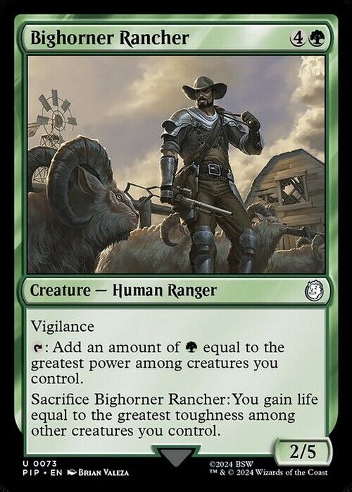 Bighorner Rancher ~ Commander: Fallout [ NearMint ] [ Magic MTG ]